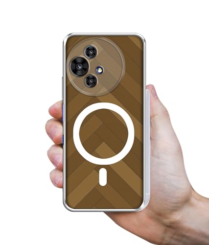 Image of Case Cover for Alcatel V3 Ultra 5G Wooden Herringbone Magnetic Ring Design (Not Magnetic Compatible) | UV Printed Soft TPU Shockproof Back Case for Alcatel V3 Ultra 5G