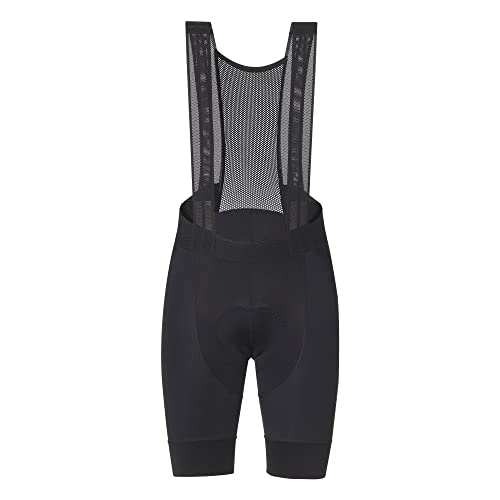 Culote corto ciclismo hombre reflectante negro de alta elasticidad con tirantes flexibles para ruta