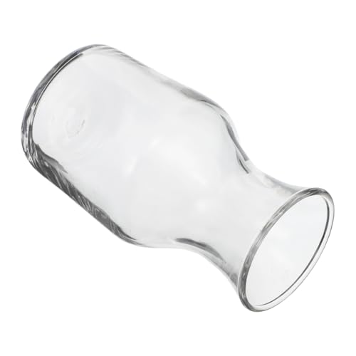 ULTECHNOVO Decanter Per Vino Monodose in Vetro Trasparente, Piccola Caraffa Singola Bocca Piatta, Per Degustazione Personale Di Vini, Sake e Vino Di Prugne, Per Uso Domestico e Ristoranti