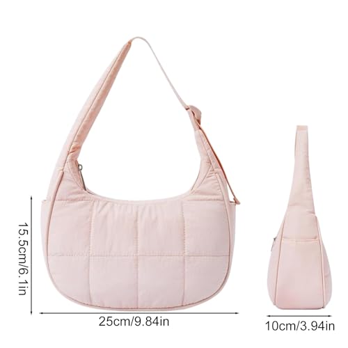 Sac à bandoulière Crescent sac nylon matelassé sac hobo boho - 6