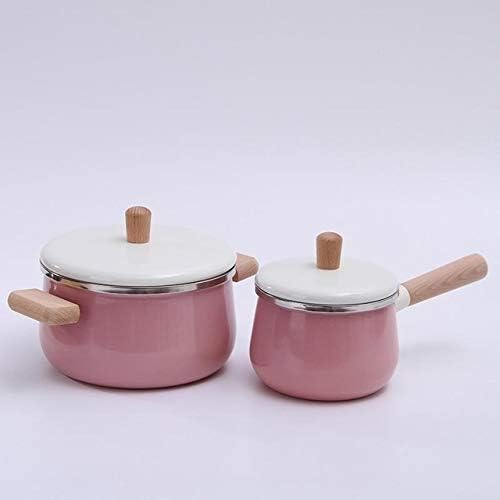 wooden pots and pans pink