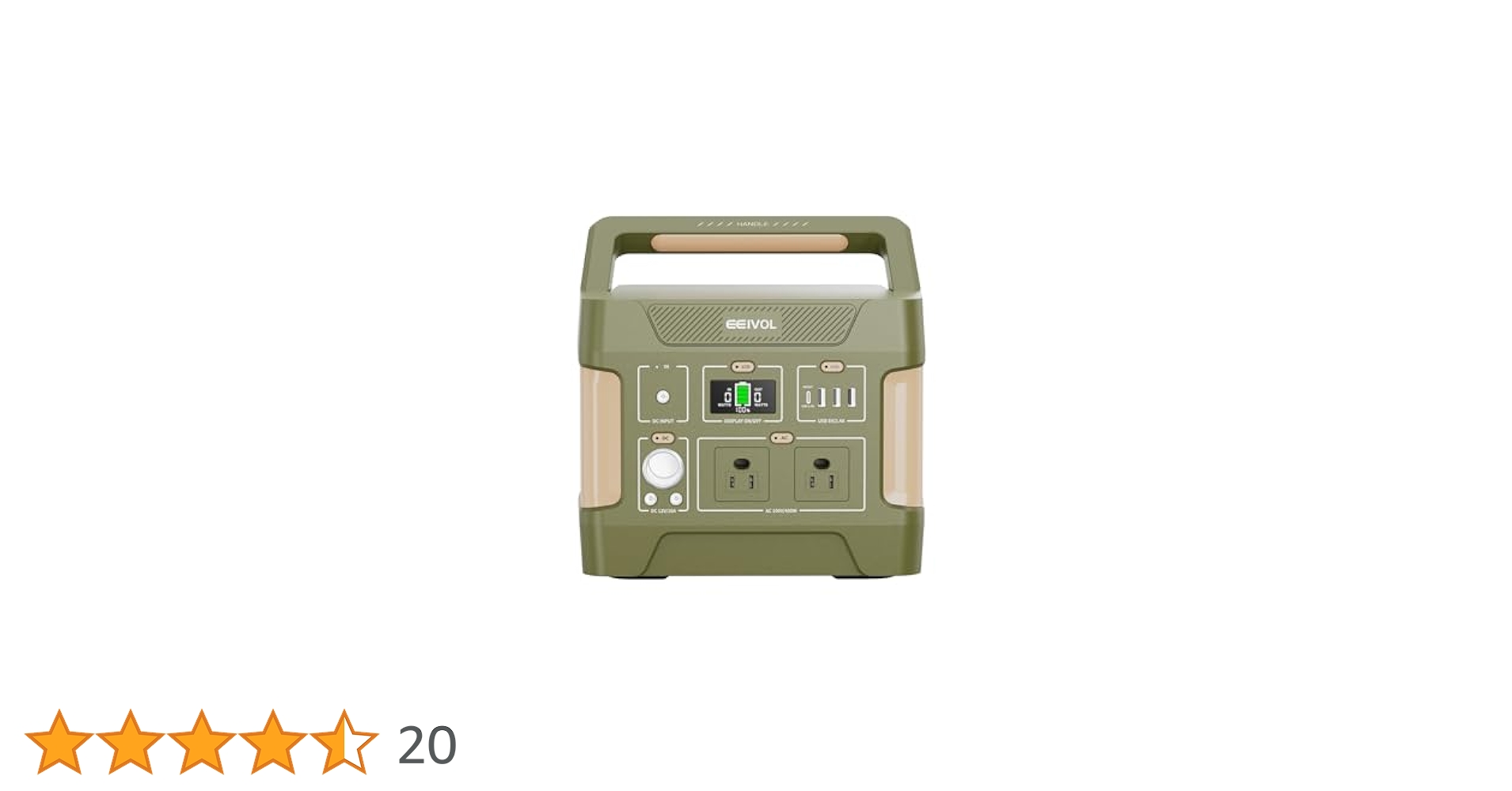 Amazon.co.jp: EEIVOL ポータブル電源 リン酸鉄 355Wh/110938mAh