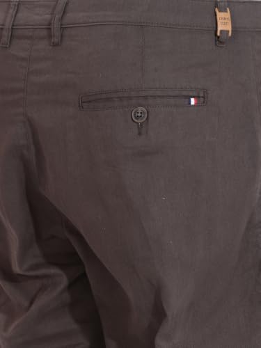 Image of Thomas Scott Men's Smart Plus Size Regular Fit Solid 100% Cotton Chinos Trouser with 4 Pockets | Woven Casual Pants