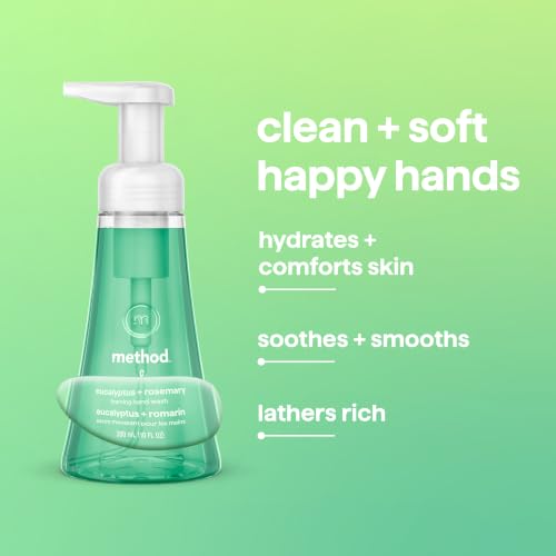 Method Foaming Hand Wash, Eucalyptus + Rosemary, 10 fl oz, 3 pack - image 5