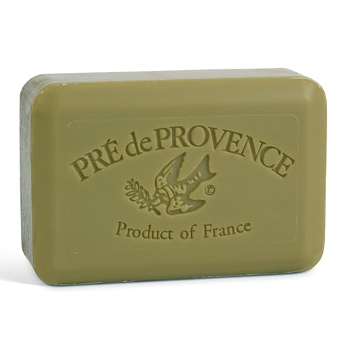 Image of Pre de Provence Artisanal Soap Bar, Enriched with Organic Shea Butter, Natural French Skincare, Quad Milled for Rich Smooth Lather, 8.8 Ounce, Green Tea