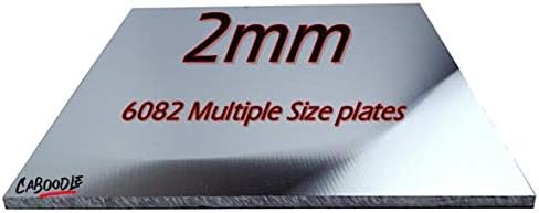 2mm Aluminium Sheet Plate - 6082-T6 Grade - 100-100-2