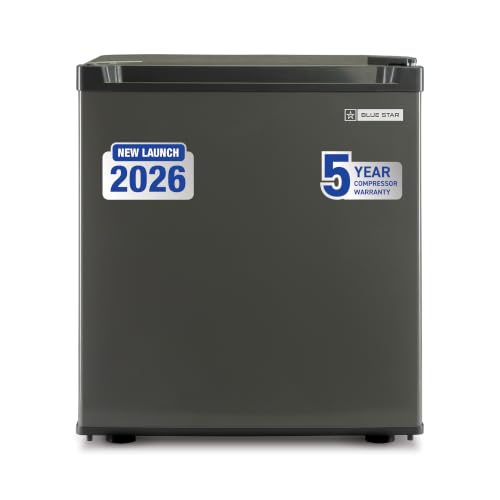 Image of Blue Star MR60-2GG, Mini Refrigerator with Freezer, Direct Cool (45 Liter, Grey, 2-star)