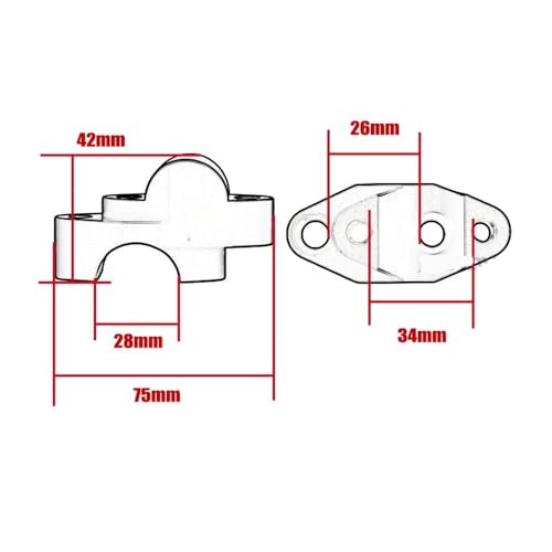 Rehausseur de guidon pour 700MT 2024 2025 kit de montage par pince pour moto ADV