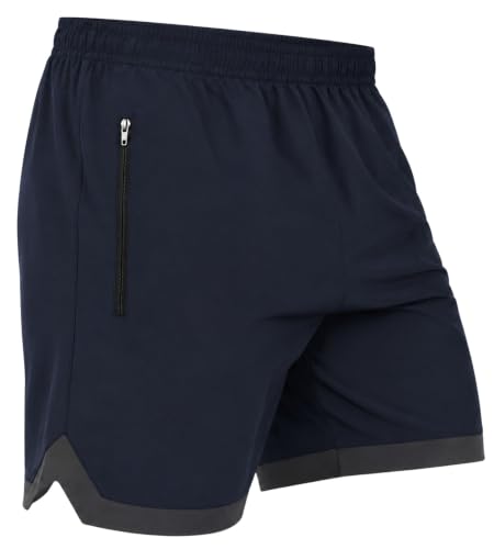 Image of NEVER LOSE Men's Lightweight Performance Training Shorts with Quick-Dry Fabric for Running, Gym and Everyday Workouts