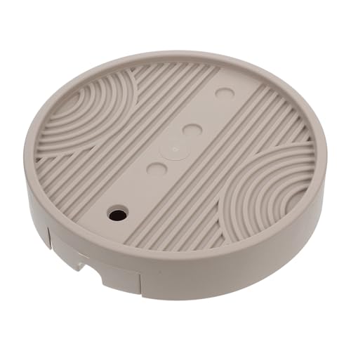 ibasenice Carrello Portafiori Rotondo con Ruote Base per Fioriera per Raccoglitori d per Piante in Vassoio Decorativo per Tavolino