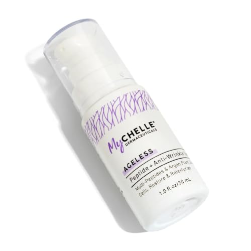 MyCHELLE Dermaceuticals Peptide+ Anti-Wrinkle Serum - Anti-Aging Serum with Peptides & Argan Plant Stem Cells to Help Restore Skin & Help Reduce the Appearance of Fine Lines and Wrinkles