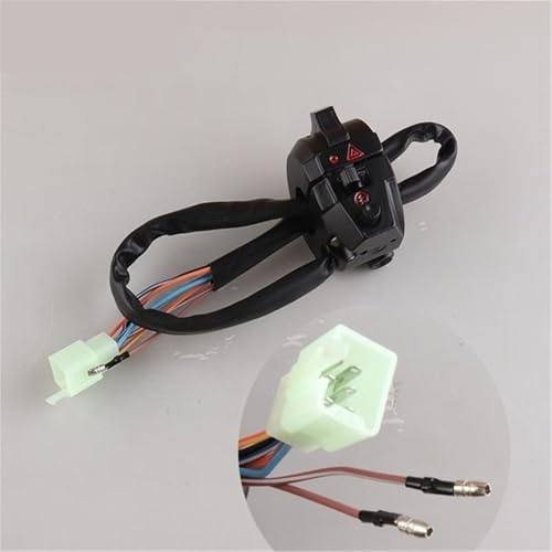 Commutateur guidon moto droit 22mm étanche 12V avec bouton de démarrage et tuer