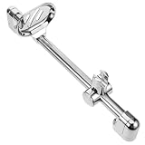 VILLFUL Edelstahl Duschstange Verstellbar mit Integrierter Seifenschale Langlebige Wandhalterung für Dusche Korrosionsbeständig Geeignet für Badezimmer und Öffentliche Duschen