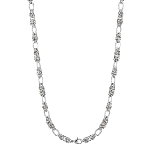Image of THE MEN THING Chain for Men, Luxury Pure Titanium Steel Chain | Silver Stainless Steel Chain | Necklace Jewellery for Men & Boys