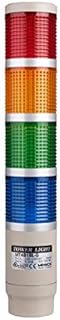 MT4B4AL-RYGB, Stack Tower Light, 45mm Red/Yellow/Green/Blue Color 4 Stack, Steady, Pole mounting Beige Body, 25