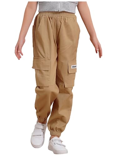 easyforever Kids Boys Girls Cargo Jogger Pants Sports Casual Sweatpants Street Hip Hop Dance Trousers with Pockets3