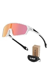 White Frame Black Dot With Black Temple / Revo Pink Lens