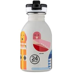 Filtro De Agua Botellon 24Bottles Kids Bottle - Botella Agua Acero Inoxidable Niños Niñas 250ml, Botella Agua Niños para Colegio y Deporte 100% Hermética, Botella de Agua Niños Personalizada Ultraligera, Cantimplora Infantil