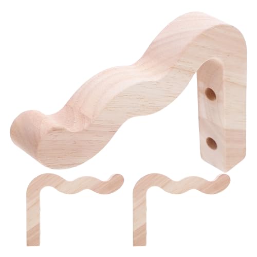 AKOOSY 3個 無垢 木製 植木鉢 フック フラワー ポット パティオ ガーデン 壁掛け ハンガー 植物 ハンガー 植物 プランター