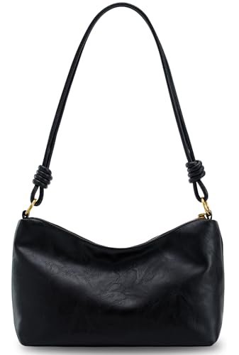 Image of Aoekaff Shoulder Bag for Women,Small Shoulder Purses Crossbody Hobo HandBags with Adjustable Strap (Black)