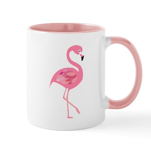 Taza de Cerámica 11 oz CafePress Blanco/Rosa Interno miniatura 1