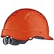 Tector Industrie Schutzhelm nach EN397, mit 6 Punkt Textilriemen und Drehverschluss (orange)