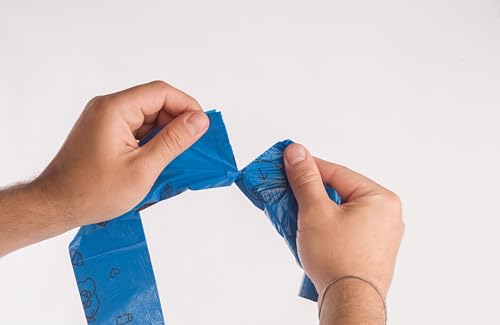 The Sustainable People TSP Recycling Hundekotbeutel - Blauer Engel zertifiziert - groß, auslaufsicher - Made in EU - 120 Stk - mind. 80% Post-Consumer-Rezyklat (PE) - stark (15µm) - Ausführung 23x33cm