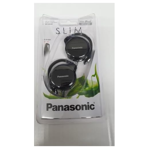 Panasonic RP-HS46-K SLIMZ Ear-Clip Headphones with Ultra-Slim Housing (Black) (Discontinued by Manufacturer)