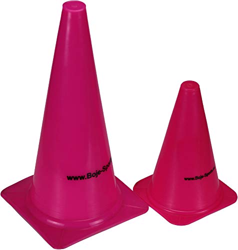 Boje Sport Markierkegel, 23 cm, Farbe pink für Agility Hundesport, Hundetraining, Koordinationstraining, Ausdauertraining und Sprinttraining mit ihrem Vierbeiner