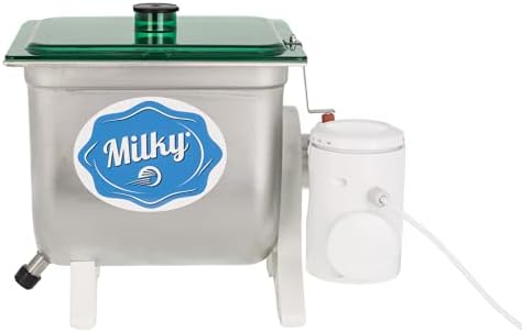 Electric Butter Churn Milky FJ10 (115V) | 1 Gallon of Cream | Made of Stainless Steel | Make Butter in 20-30 Minutes | Made in The EU | 2-Year Warranty