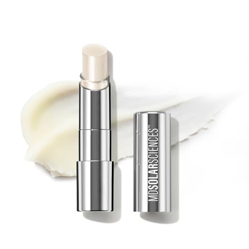 MDSolarSciences Tinted Sheer Lip Balm SPF 30 | Hydrating Lip Sunscreen | Shea Butter, Jojoba & Avocado Oils | Moisturizing, Vegan, & Clean| 0.15 oz, Crystal