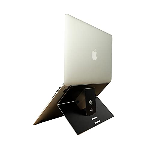 R-Go Tools Ergonomic Laptop Stand - Aluminum Laptop Mount Computer Stand, Attachable Laptop Riser Notebook Holder for 10-22