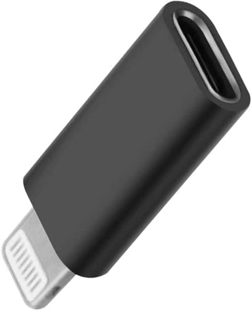 DUETMI Pro USB-C Female to Lightning Cable Adapter, Type-C to 8 Pin Male PD Fast Charging Converter Cord Data Sync Connector for iPhone 14 13 12 11 X Airpods iOS Device
