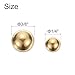 #US 50pcs Precision Solid Brass Bearing Balls 1/4