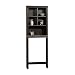 Sauder Peppercorn Etagere Bath Cabinet, Cinnamon Cherry Finish