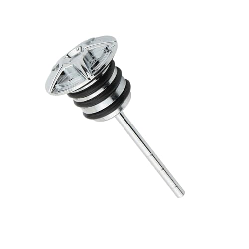 Tapón de varilla de aceite plateado para motos Softail 1984-1999
