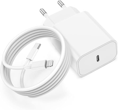Chargeur Rapide iPhone, certifié Apple MFi 20W Chargeur Rapide avec 2m Câble USB C pour iPhone 14/14Pro/ 13/13 Mini/13 Pro/13 Pro Max/12/12 Mini/12 Pro/12 Max/11/11...