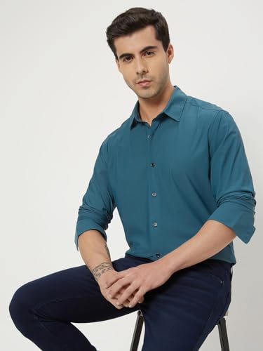 Image of MUFTI Mens Full Sleeve Slim Fit Shirts (Also Available in Plus Size)