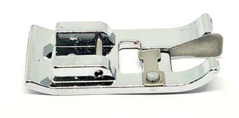 Image of ZENITH Overcast Metal Pressure Foot Snap on Type for Automatic Electric Low Shank Sewing Machines Suitable for Usha Janome Brother Singer etc Steel Finish (Overcast Metal)