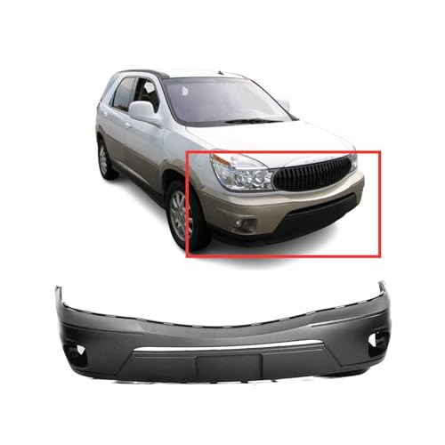 Image of FitParts Compatible with Buick Rendezvous 2002-2007 Front Bumper Cover | Primed, With Fog Light Holes, Ready to Paint, OEM 12335515, GM1000643