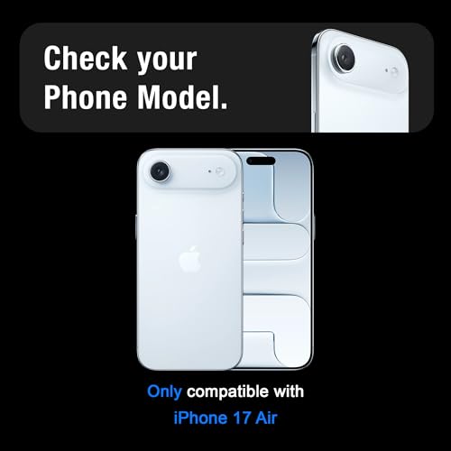 Image of Supershieldz NeoGuard True 2-way Privacy Tempered Glass Screen Protector Guard for iPhone 17 Air, 9H Hardness, Anti-Static, Anti-Spy, Easy Installation Kit - 1 Pack