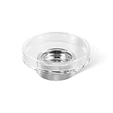 Kristallglasseifenschale in Standhalter Club STS, Serie Club von Decor Walther (Chrom/glatt)