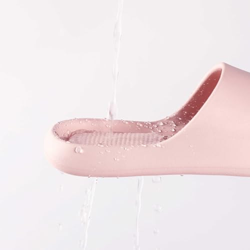 Image of Arch Support Shower Shoes for Women and Men Quick Drying with Drain Holes Slide Sandals Soft Cushioned Anti-Slip Pool Slides Comfort Bathroom Shower Slides