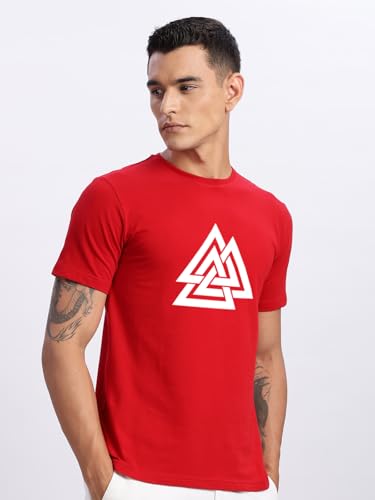 Image of ADRO Men's 100% Cotton Regular Fit T-Shirt