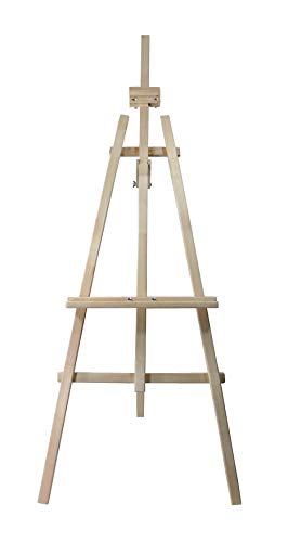 AZZAP Staffelei Holz 140cm KINDERSTAFFELEI Akademiestaffelei STANDSTAFFELEI Studiostaffelei Dreifuss Feldstaffelei