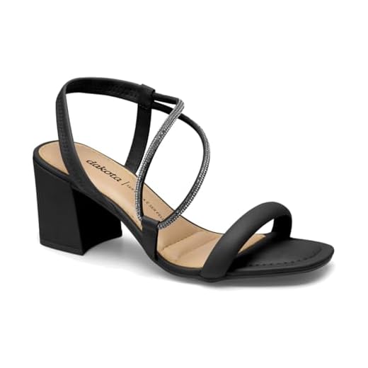 Sandalia Dakota Y6181 Salto Grosso Bico Quadrado Festa Feminino