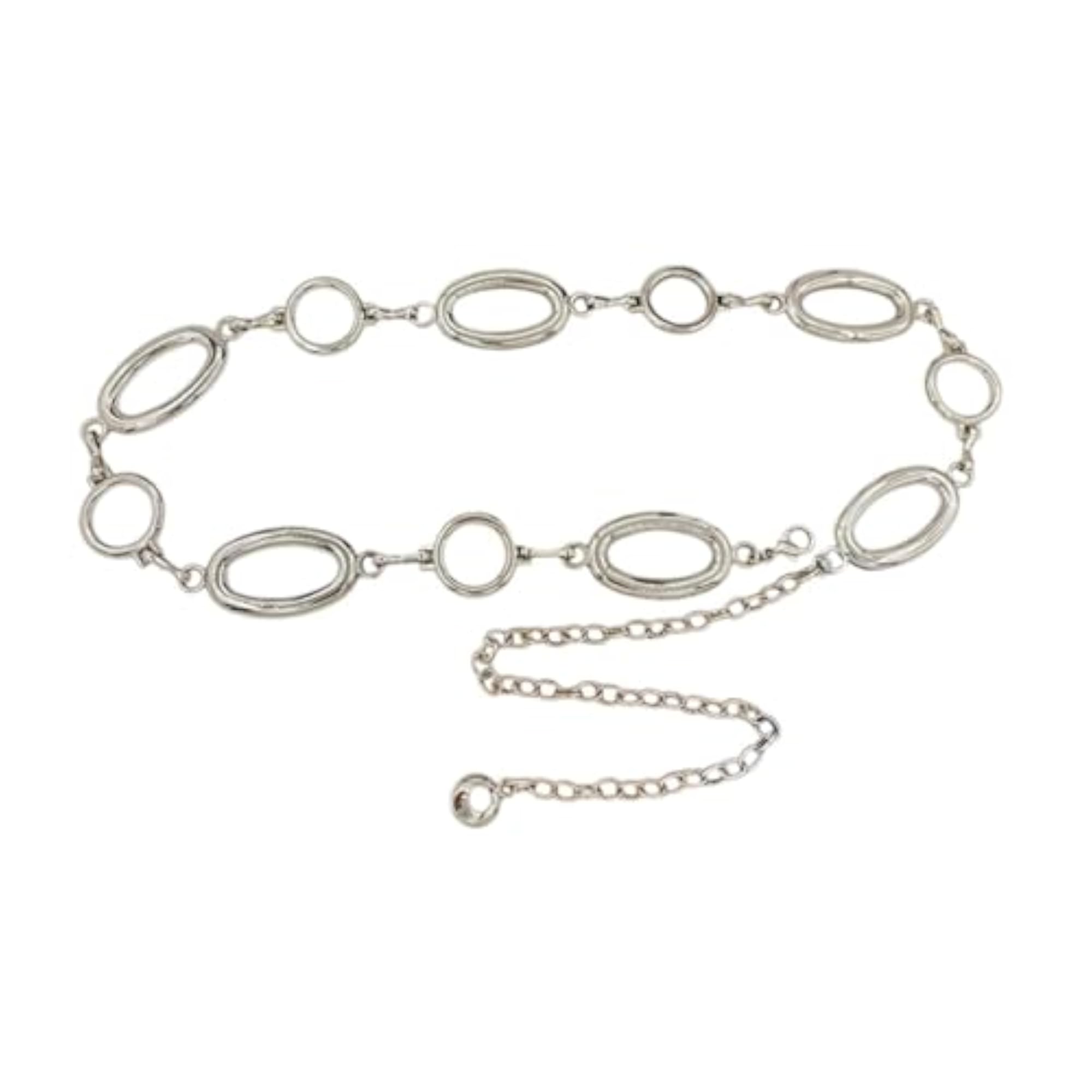 Silver Decorative Belly Chain Waistband for Women