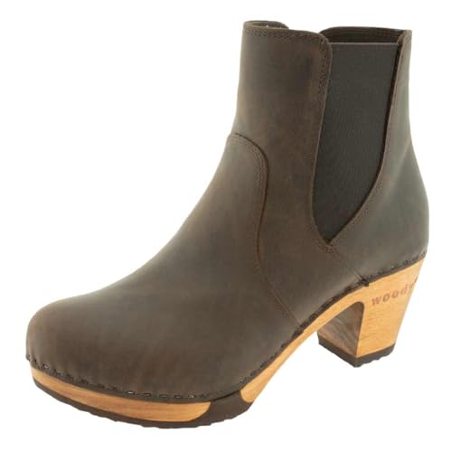Bottine Lara Woody Femme Café 39 bottes courtes élégantes pour l'hiver