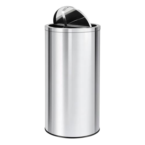 Caneca de basura de acero inoxidable 70 litros con tapa