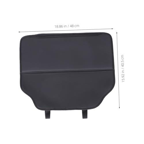 OFFIGAM 防水耐久人工革キックマット 車用後部座席保護パッド キック防止バックカバー 車内汚れ防止アクセサリー 簡単取付け快適クッショ
